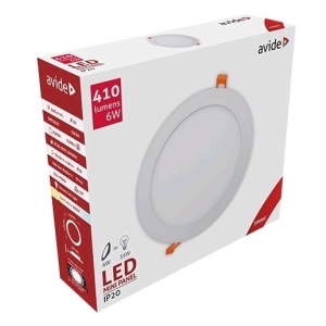 Avide LED Beépíthető Kerek Mennyezeti Lámpa ALU 15W CW 6400K Kerek