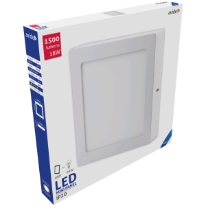 Avide LED Falra Szerelhető Négyzetes Mennyezeti Lámpa ALU 24W NW 4000K Négyzetes